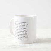 Handschrift Kaffeetasse (Vorderseite Links)