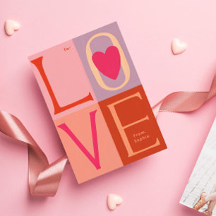 Handschrift LIEBE Buchstaben Valentine Foto Einladung