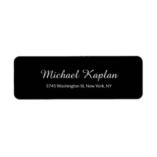 Handschrift Minimalistisch Beruflich Black Classic