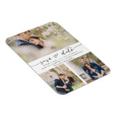 Handschrift mit Bildern | Datum speichern Magnet (Rechte Seite)