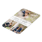 Handschrift mit Bildern | Datum speichern Magnet (Linke Seite)