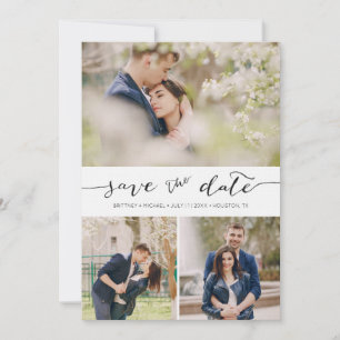 Handschrift mit Bildern Save the Date