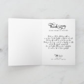 Handschrift mit Herz Elegantes Foto Danke (Innenseite)