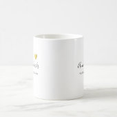 Handschrift mit Herz und Liebe Kaffeetasse (Mittel)