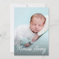Handschrift Name Vertikales Foto Baby Boy