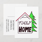 Handschrift Neue Weihnachtskarte Ankündigungspostkarte (Vorne/Hinten)