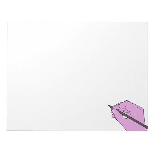 Handschrift Notizblock (Vorderseite)