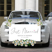 Handschrift nur verheiratet mit einem Herzenwagen Banner