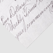 Handschrift-Overlay Seidenpapier (Detail)
