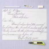 Handschrift-Overlay Seidenpapier (Handwerk)