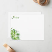 Handschrift Palm Blätter Vorlage Blumenflaeche (Vorderseite/Rückseite Beispiel)