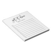 Handschrift Personalisiert machen Notizblock (angewinkelt)