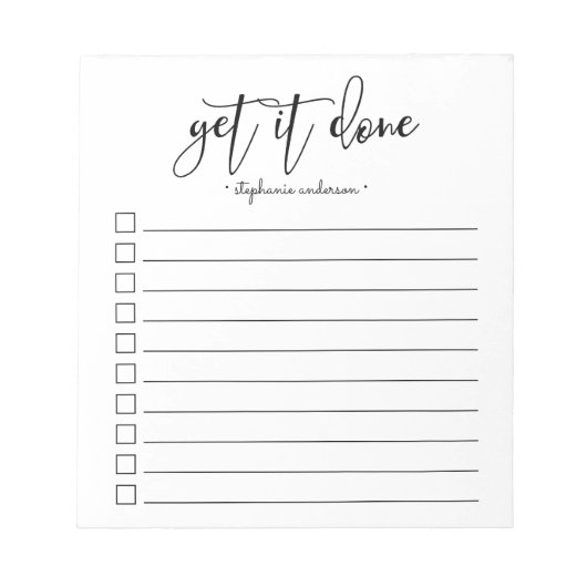 Handschrift Personalisiert machen Notizblock (Vorderseite)