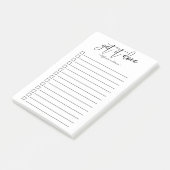 Handschrift Personalisiert machen Post-it Klebezettel (angewinkelt)