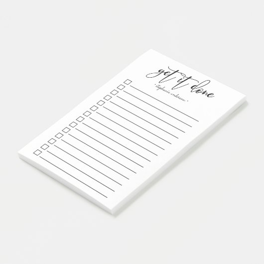 Handschrift Personalisiert machen Post-it Klebezettel (angewinkelt)