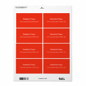 Handschrift Red White Template Weihnachtsversand (Vorne)