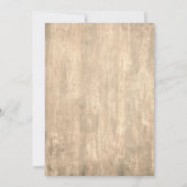 Handschrift, rustikal Sie sind eingeladen Empfang- Einladung (Rückseite)