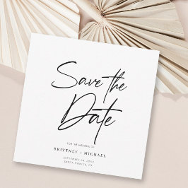 Handschrift Save the Date Einladung