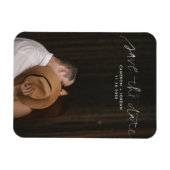 Handschrift Save the Date Flexi Magnet (Horizontal)