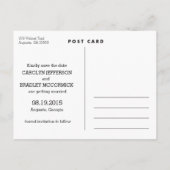 Handschrift Save the Date Postkarte (Rückseite)