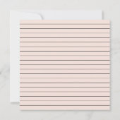 Handschrift Save the Date Rosa Einladung (Rückseite)