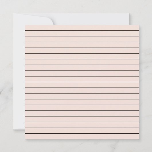 Handschrift Save the Date Rosa Einladung (Rückseite)