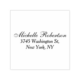 Handschrift Schwarz-weiß Schlicht Minimalistisch Permastempel