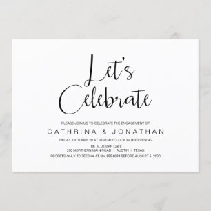 Handschrift, schwarze Schrift, Engagement Einladung