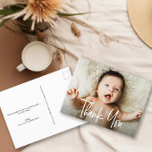 Handschrift Script Horizontal Foto Babydusche Postkarte