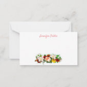 Handschrift Skript Elegante Farben Wasserfarbe Mitteilungskarte (Vorderseite)