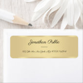 Handschrift-Skripttext Faux-Gold-Vorlage Elegant (Insitu)