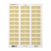 Handschrift-Skripttext Faux-Gold-Vorlage Elegant (Vorne)