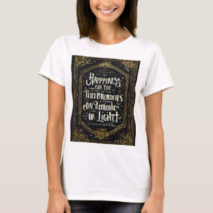 Handschrift Typografie: "Glück kann gefunden werde T-Shirt