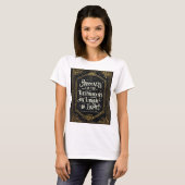 Handschrift Typografie: "Glück kann gefunden werde T-Shirt (Vorne ganz)