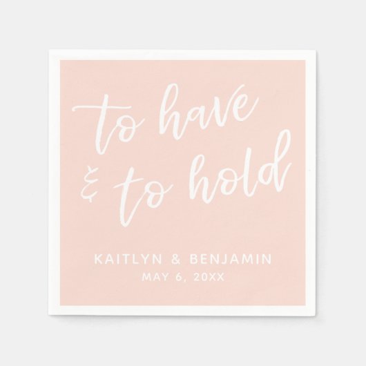 Handschrift, um rot zu halten und zu halten serviette (Vorderseite)