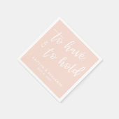 Handschrift, um rot zu halten und zu halten serviette (Ecke)