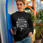 Handschrift und Herbst Sweatshirt