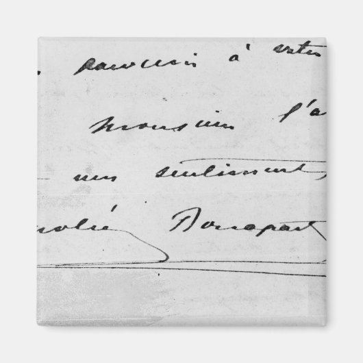 Handschrift und Unterschrift Magnet (Vorne)