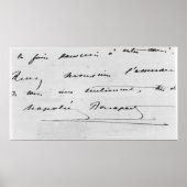 Handschrift und Unterschrift Poster (Vorne)