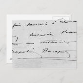 Handschrift und Unterschrift Postkarte (Vorne/Hinten)