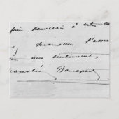 Handschrift und Unterschrift Postkarte (Vorderseite)