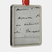 Handschrift und Unterzeichnung Ornament Aus Metall (Rechts)