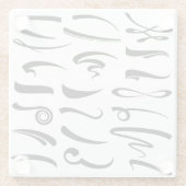 Handschrift unterstreicht den Untersetzer (Rückseite)