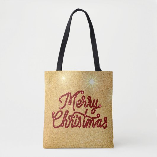 Handschrift Weihnachten Tasche (Vorderseite)