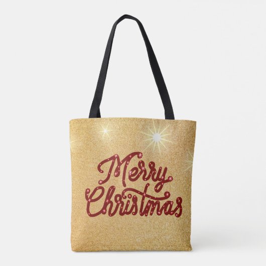 Handschrift Weihnachten Tasche (Rückseite)