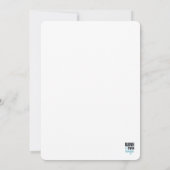 Handschrift, weiß und schwarz save the date (Rückseite)