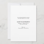 Handschrift Welcome Foto Trendy Script Baby Dankeskarte (Rückseite)