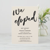 Handschriften, die wir für Hochzeitsempfangscreme  Einladung (Stehend Vorderseite)