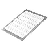 Handschriftenblätter Moderne graue Wasserfarbe Notizblock (angewinkelt)