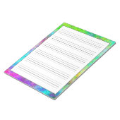 Handschriftenblätter Moderne Neonfarben Notizblock (angewinkelt)